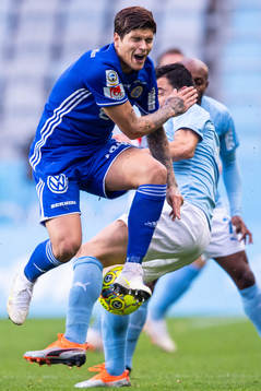 Sundsvalls David Batanero och Malmö FFs Behrang Safari