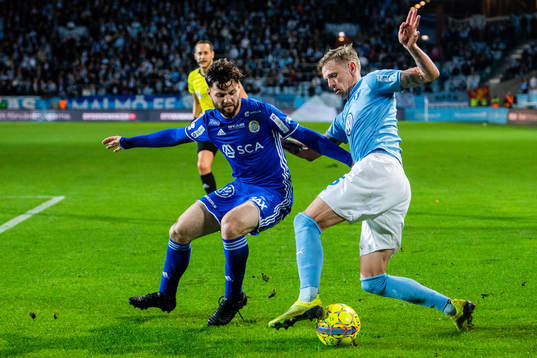Malmö FFs Sören Rieks och Sundsvalls Jonathan Tamimi