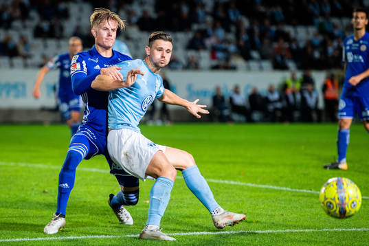 Malmö FFs Marcus Antonsson och Sundsvalls Jonathan Morsay