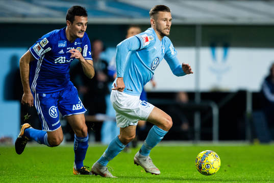 Malmö FFs Arnór Ingvi Traustason och Sundsvalls Pol