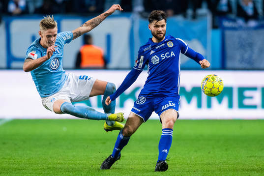 Malmö FFs Sören Rieks och Sundsvalls Jonathan Tamimi
