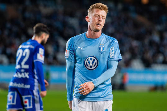Malmö FFs Anders Christiansen deppar