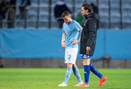 Malmö FFs Eric Larsson och Sundsvalls Linus Hallenius