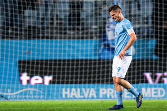 Malmö FFs Markus Rosenberg deppar