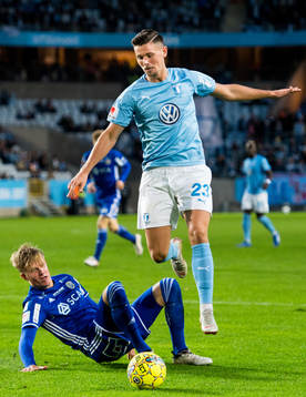 Malmö FFs Marcus Antonsson och Sundsvalls Eric Björkander