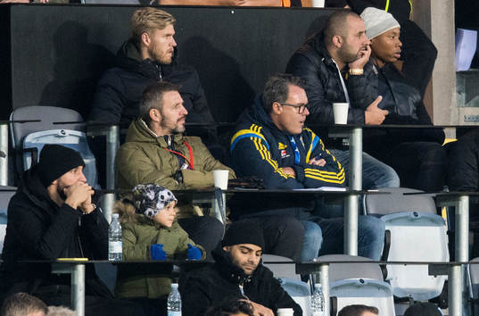 Malmö FFs målvakt Fredrik Andersson, Carlos Strandberg