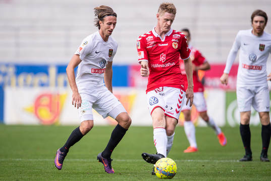 Kalmars Rasmus Elm och Brommapojkarnas Johan Falkmar