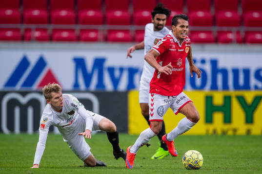 Kalmars Hiago Ramiro och Brommapojkarnas Fritiof Björkén