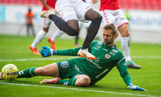 Kalmars målvakt Lucas Hägg-Johansson
