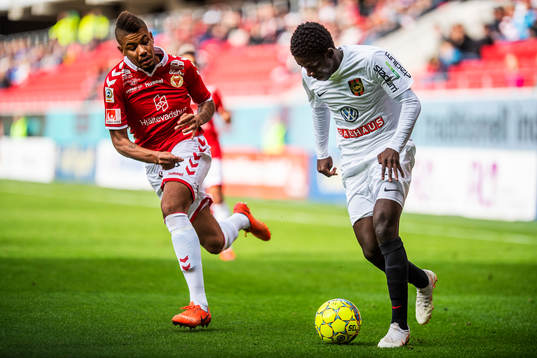 Kalmars Mikael Dyrestam och Brommapojkarnas Jack Lahne