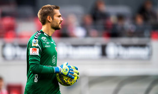 Kalmars målvakt Lucas Hägg-Johansson