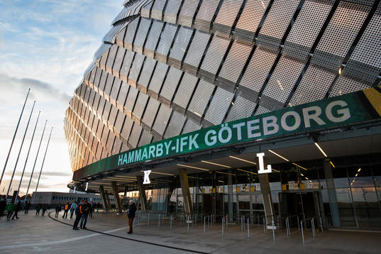 Exteriör av Tele2 Arena