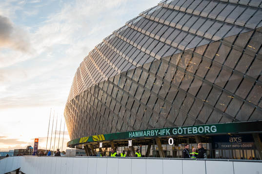 Exteriör av Tele2 Arena