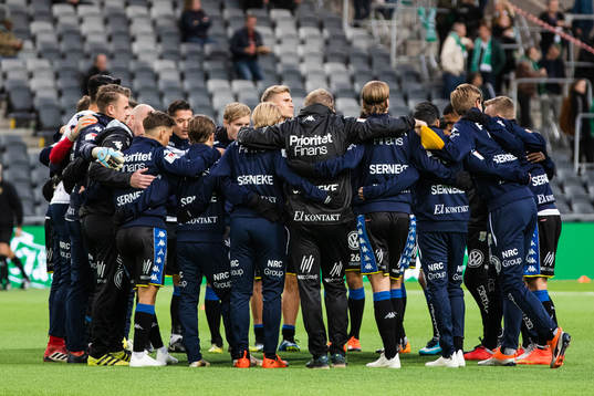 IFK Göteborgs spelare samlas