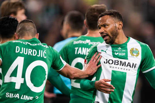 Hammarbys Nikola Djurdjic och Serge-Junior Martinsson