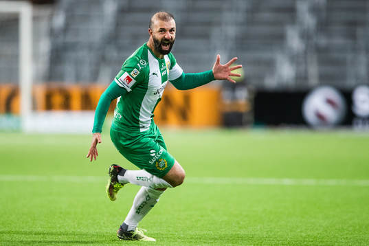 Hammarbys Kennedy Bakircioglu jublar