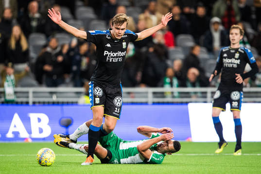 IFK Göteborgs Marcus Degerlund och Hammarbys Nikola