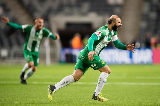 Hammarbys Kennedy Bakircioglu jublar