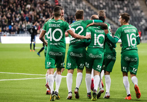 Hammarbys Nikola Djurdjic, Muamer Tankovic och  Leo