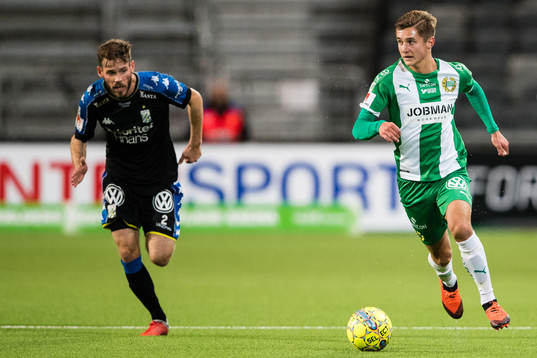 IFK Göteborgs Emil Salomonsson och Hammarbys Leo Bengtsson