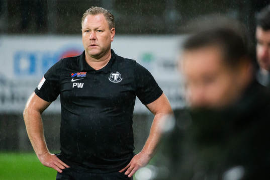 Trelleborgs tränare Patrick Winqvist deppar