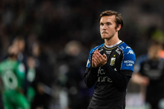 IFK Göteborgs  Patrik Karlsson Lagemyr deppar