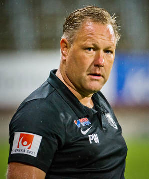 Trelleborgs tränare Patrick Winqvist deppar