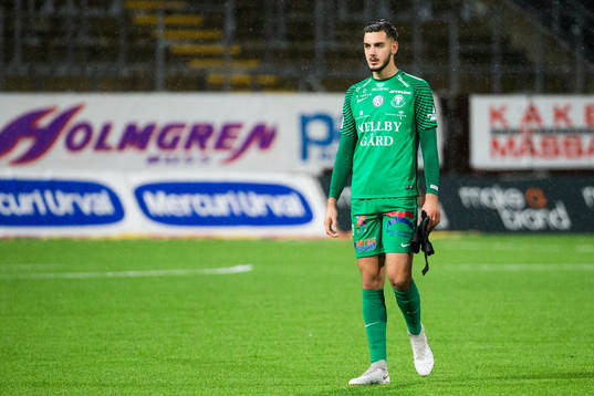 Trelleborgs målvakt Marko Johansson deppar
