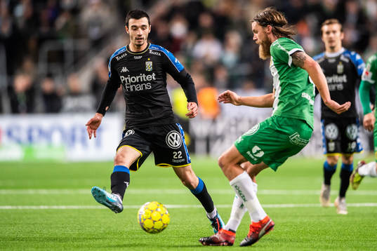 IFK Göteborgs Giorgi Kharaishvili och Hammarbys Björn