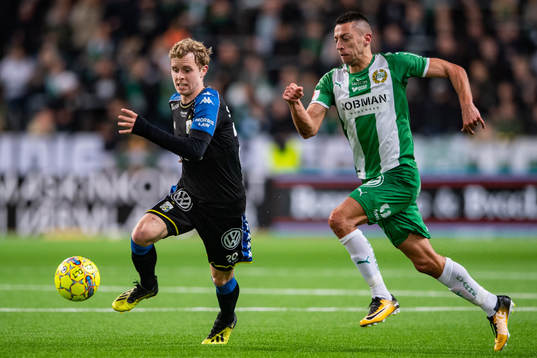 IFK Göteborgs Victor Wernersson och Hammarbys Nikola