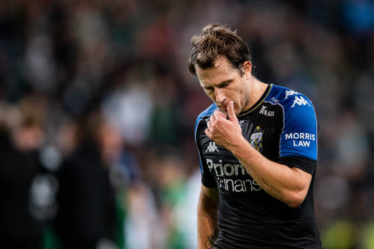 IFK Göteborgs  Patrik Karlsson Lagemyr deppar