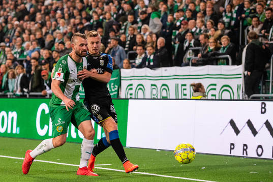 IFK Göteborgs Sebastian Ohlsson och Hammarbys Mads Fenger