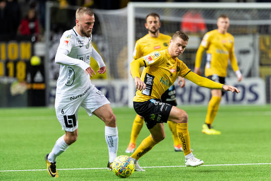 Häckens Alexander Faltsetas och Elfsborgs Samuel Holmén