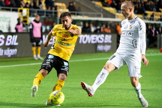 Elfsborgs Frederik Holst och Häckens Adam Andersson