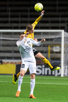 Häckens Viktor Lundberg och Elfsborgs Joakim Nilsson