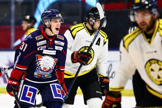 Linköpings Olle Lycksell jublar