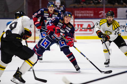 Linköpings Olle Lycksell och Brynäs Johan Alcén