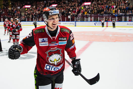 Malmö Redhawks Lars Bryggman jublar