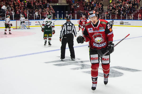 Malmö Redhawks Lars Bryggman jublar