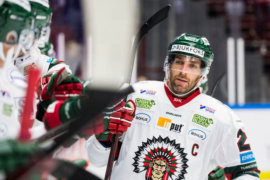 Frölundas Joel Lundqvist jublar