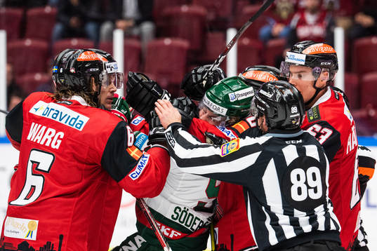 Frölundas Tim Söderlund i bråk med Malmö Redhawks