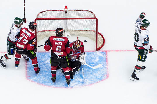 Frölundas Joel Lundqvist jublar
