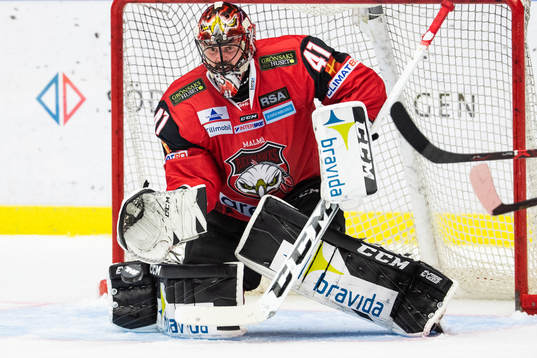Malmö Redhawks målvakt Cristopher Nilstorp