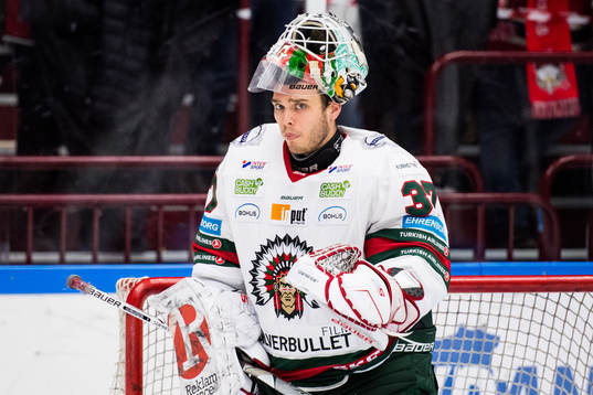 Frölundas målvakt Johan Gustafsson