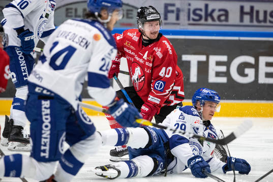 Vita Hästens Mattias Kalin och Leksands David Rundqvist