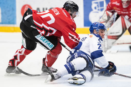 Vita Hästens Rikard Olsén och Leksands David Rundqvist