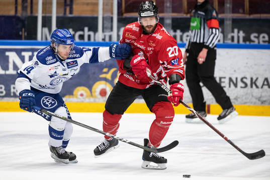 Leksands Oskar Lang och Vita Hästens Marcus Eriksson