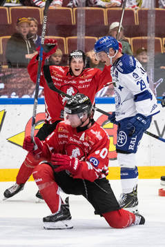 Vita Hästens Mattias Kalin jublar