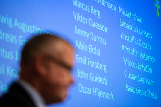 Janne Andersson presenterar truppen
