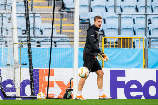 Goalkeeper Johan Dahlin of Malmö FF